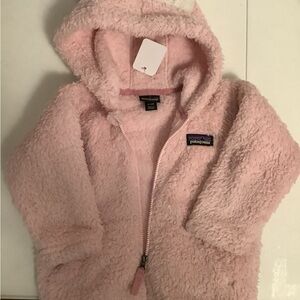Patagonia Kids Light Pink Fleece Hoodie